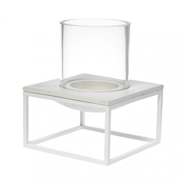 ALEX Candle and Tealight Holder White Single